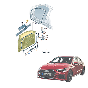 PORTA DIANT DIREITA AUDI A3 2021 >> 8Y0831052