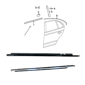 Faixa de vedação para portas  Tras LE Passat 3C8839475F3Q7