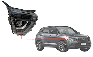 92102BX110 FAROL DIREITO HYUNDAI CRETA  2021