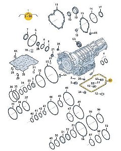 Vedação Carter do Óleo KLG Passat A4 A6 A8 01V321371