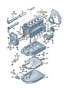 Bucha Ajuste Volkswagen Audi 022103139B