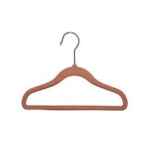 Cabide de Veludo Infantil Salmão - KIT com 10 unidades
