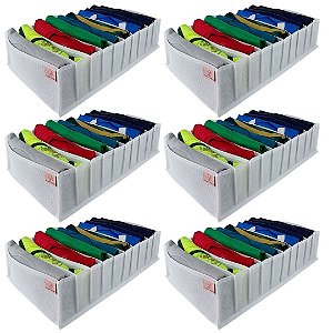 KIT 6 Colmeias para camisetas em TNT Branca - G (10 nichos)