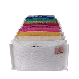 Colmeia para blusinhas adulto e camisetas infantis em TNT Branca - M (10 nichos)
