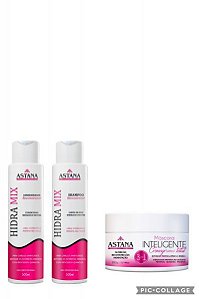KIT HIDRAMIX SHAMPOO CONDICINADOR 500ML MASCARA INTELIGENTE 300GR