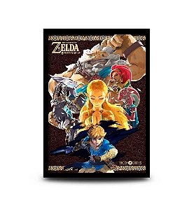 Quadro The Legend of Zelda: Breath of the Wild Champions Versão 2 - 32,5 x 43cm
