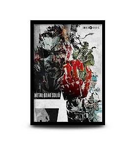 Quadro Metal Gear Solid - Snake / Big Boss - 32,5 x 43cm