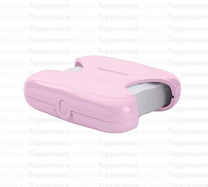 TUPPERWARE PORTA GUARDANAPO ROSA