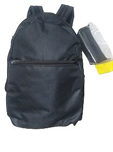 MOCHILA ESCOLAR EXTRA RESISTENTE+ ESTOJO  COR PRETA - AMAMOS A VIDA REAL