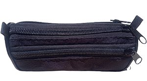 ESTOJO ESCOLAR PRETO ZIPER DIFERENÇADO EDIÇÃO LIMITADA DESIGN 2024 - AMAMOS A VIDA REAL