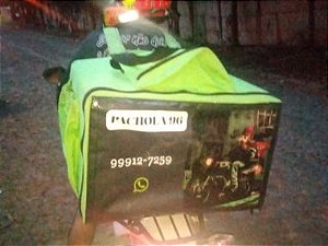 TAMPA PERSONALIZADA DE MOCHILAS PARA MOTOBOY -AMAMOS A VIDA REAL