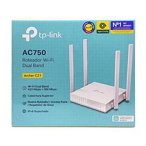 Tp Link - AC750 Roteador Wi-Fi Dual Band Archer C21