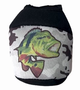 Capa para Carretilha Perfil Baixo estampa Tucunaré Camuflado