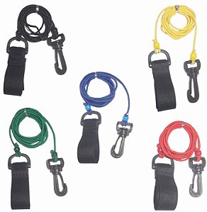 Salva Vara 1,50m com Elástico 3mm - Mosquetão e Argola Plástico