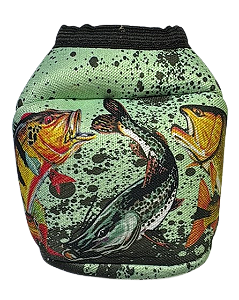 Capa para Carretilha Perfil Baixo Estampa Peixes Trio
