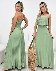 Vestido Plissado Giseli