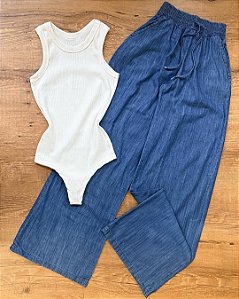 Calça Pantalona jeans