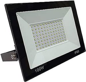 Refletor de LED Slim 100w 6500k - Branco Frio Bivolt (uni)