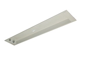 Luminaria Comercial Calha Embutir Slim 2x18w 1250mm Tubular T8 - Branca (Sem Aletas)