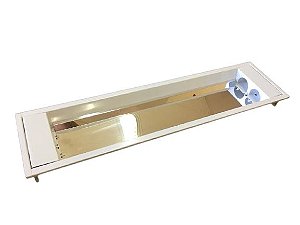 Luminaria Comercial Embutir 2x9w 625mm T8 Refletor Alto Brilho - Para Forro Modular