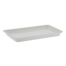 Bandeja Plastica Autoclavavel  Lisa 20x10x02 - Branca Fava