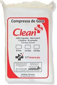 Compressa Gaze Não Estéril 13 Fios - 320 Gramas