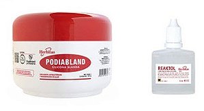 Massa Silicone Podiabland 200gr Dureza Shore A:12-15 + Catalisador Reaktol 20ml Herbitas