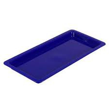 Bandeja Plast.Autoclavavel Azul Tiffany Tam G 24x15,8x1,4cm nova Ogp