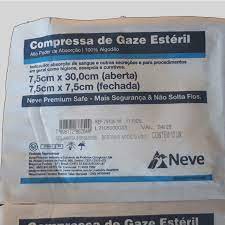 Compressa Gaze 7,5x7,5 11Fios Estéril pt/10 Ina Neve st