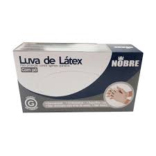 Luva Latex c/po prot.contra agentes quim.G cx/100 Nobre