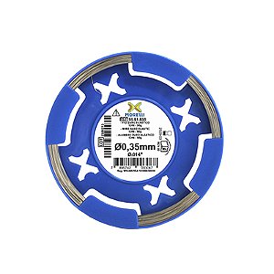 Fio Ortodontico Duro Elastico CrNi - Redondo 0,30mm (.012") em Rolo 50g