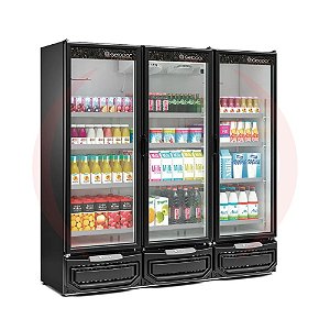 Refrigerador Vertical Conveniência 3 Portas GCVR 1450 PR Gelopar