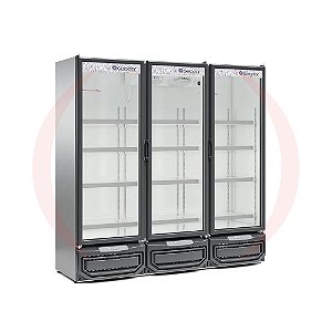 Refrigerador Vertical Conveniência 3 Portas GCVR 1450 PR Gelopar