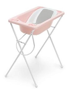 BANHEIRA BEBE PLASTICA ACQUA TRIO ROSA PEROLA RCP