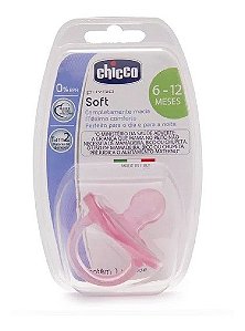 CHUPETA SOFT ROSA SIL TAM 2 (6-12M) - 1 UN