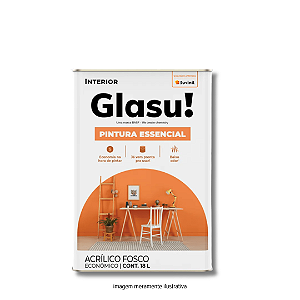 Tinta Acrílica Pintura Essencial 18L Branco Neve Glasu