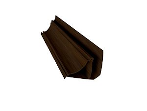 Meia Cana PVC Imbuia 6m Fortplast