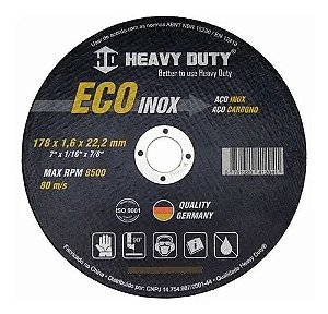 Disco corte ferro/inox 41/2x1.0 heavy duty c/ 100 Un
