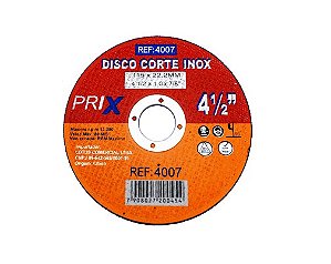 Disco corte ferro/inox 41/2x1.0 prix lotus 4007