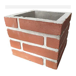Prolongador 25cm 30X30 P/Chaminé/Churrasqueira HD Cerâmica Pintado