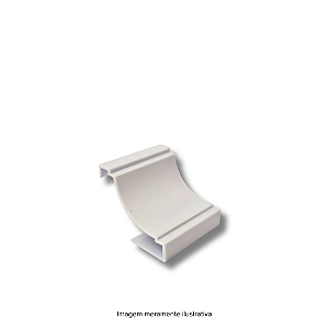 Emenda PVC Meia Cana Branco Allas