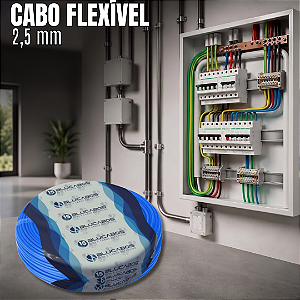 Cabo Flexível 2,5 mm 100 m Azul Blucabos