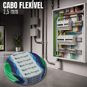 Cabo Flexível 2,5 mm 100 m Verde Blucabos