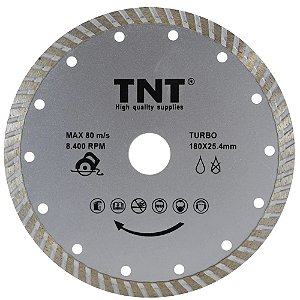 Disco Diamantado Liso Contínuo 180mm TNT