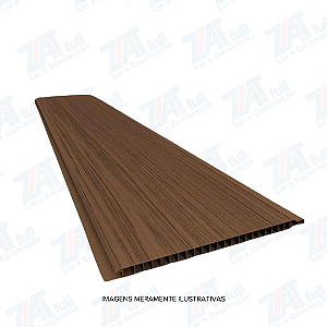 Forro PVC 6mmx200mm Imbuia Liso Junta Seca Allas