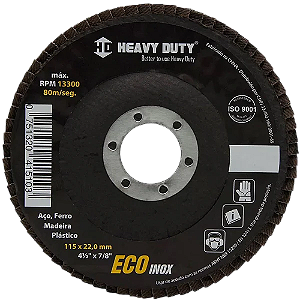 Disco 4.1/2" Flap 40 Ecoinox Heavy Duty