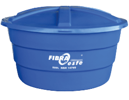 Caixa D'água 500L Azul Polietileno FibraOeste
