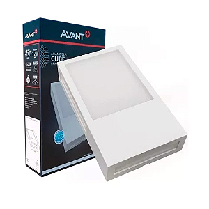 Arandela Led Cube Branco Fosco 12W IP65 6K Biv. AVANT