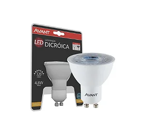 lampada dicroica led 4w am 2700k biv gu10 avant