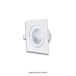 Spot Led Articulado Quadrado Embutir 7W 3000K AVANT